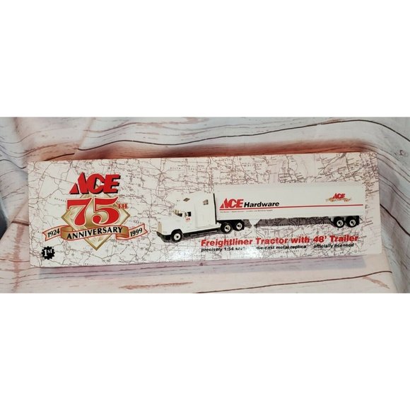 Vintage 1999 Ace Hardware 75th Anniversary Freightliner Tractor w/ 48' Trailer - Picture 2 of 12